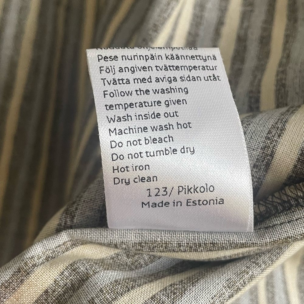 Vintage Marimekko Black and Yellow Striped Shirt - Picture 6 of 8